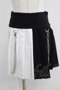 KILL STAR / Hels Harlequin Mini Skirt XS 黒×白 H-25-05-03-1037-SL-SK-KB-ZH