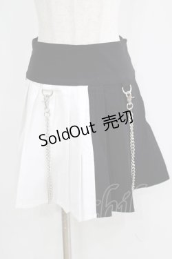 画像1: KILL STAR / Hels Harlequin Mini Skirt XS 黒×白 H-25-05-03-1039-SL-SK-KB-OS