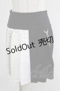 KILL STAR / Hels Harlequin Mini Skirt XS 黒×白 H-25-05-03-1041-SL-SK-KB-ZH