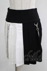 KILL STAR / Hels Harlequin Mini Skirt XS 黒×白 H-25-05-03-1041-SL-SK-KB-ZH