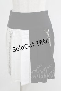KILL STAR / Hels Harlequin Mini Skirt XS 黒×白 H-25-05-03-1041-SL-SK-KB-ZH
