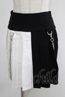 画像1: KILL STAR / Hels Harlequin Mini Skirt XS 黒×白 H-25-05-03-1041-SL-SK-KB-ZH