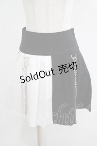 KILL STAR / Hels Harlequin Mini Skirt XS 黒×白 H-25-05-03-1042-SL-SK-KB-ZH