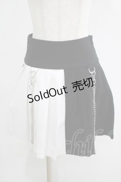 画像1: KILL STAR / Hels Harlequin Mini Skirt XS 黒×白 H-25-05-03-1042-SL-SK-KB-ZH