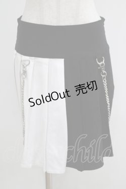 画像1: KILL STAR / Hels Harlequin Mini Skirt M 黒×白 H-25-05-03-1044-SL-SK-KB-ZH