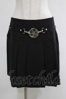 画像1: KILL STAR / Scary Pleated Skirt M ブラック H-25-05-03-1045-SL-SK-KB-ZH