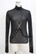 KILL STAR / Mock Widow Mesh Top XS ブラック H-25-05-03-1048-SL-TO-KB-ZH