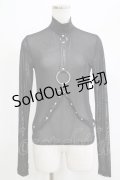 KILL STAR / Mock Widow Mesh Top XS ブラック H-25-05-03-1048-SL-TO-KB-ZH