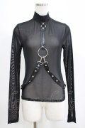 KILL STAR / Mock Widow Mesh Top XS ブラック H-25-05-03-1050-SL-TO-KB-ZH