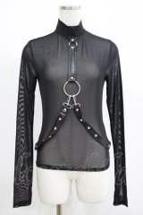KILL STAR / Mock Widow Mesh Top XS ブラック H-25-05-03-1050-SL-TO-KB-ZH