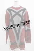 【SALE】KILL STAR / Star Crux Knit Sweater S ボルドー H-25-05-03-1052-SL-TO-KB-ZT156