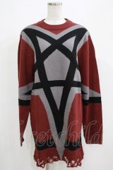 KILL STAR / Star Crux Knit Sweater S ボルドー H-25-05-03-1052-SL-TO-KB-ZH