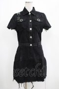 KILL STAR / Ree-Vival Denim Dress S ブラック H-25-05-03-1006-SL-OP-KB-ZH