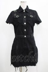 KILL STAR / Ree-Vival Denim Dress S ブラック H-25-05-03-1006-SL-OP-KB-ZI