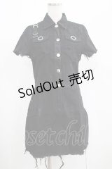 KILL STAR / Ree-Vival Denim Dress S ブラック H-25-05-03-1006-SL-OP-KB-ZI