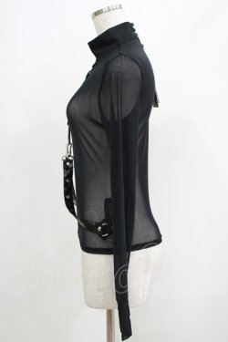 画像2: KILL STAR / Mock Widow Mesh Top S ブラック H-25-05-03-1053-SL-TO-KB-ZH