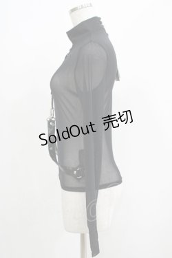 画像2: KILL STAR / Mock Widow Mesh Top S ブラック H-25-05-03-1053-SL-TO-KB-ZH