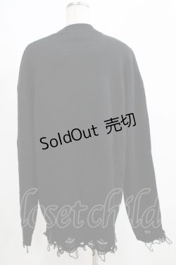 画像3: KILL STAR / Ruined Relic Knit Sweater XS ブラック H-25-05-03-1054-SL-TO-KB-ZH