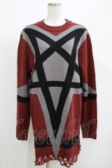 KILL STAR / Star Crux Knit Sweater S ボルドー H-25-05-03-1055-SL-TO-KB-ZH