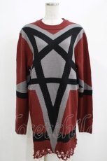 画像1: 【SALE】KILL STAR / Star Crux Knit Sweater S ボルドー H-25-05-03-1055-SL-TO-KB-ZT234 (1)