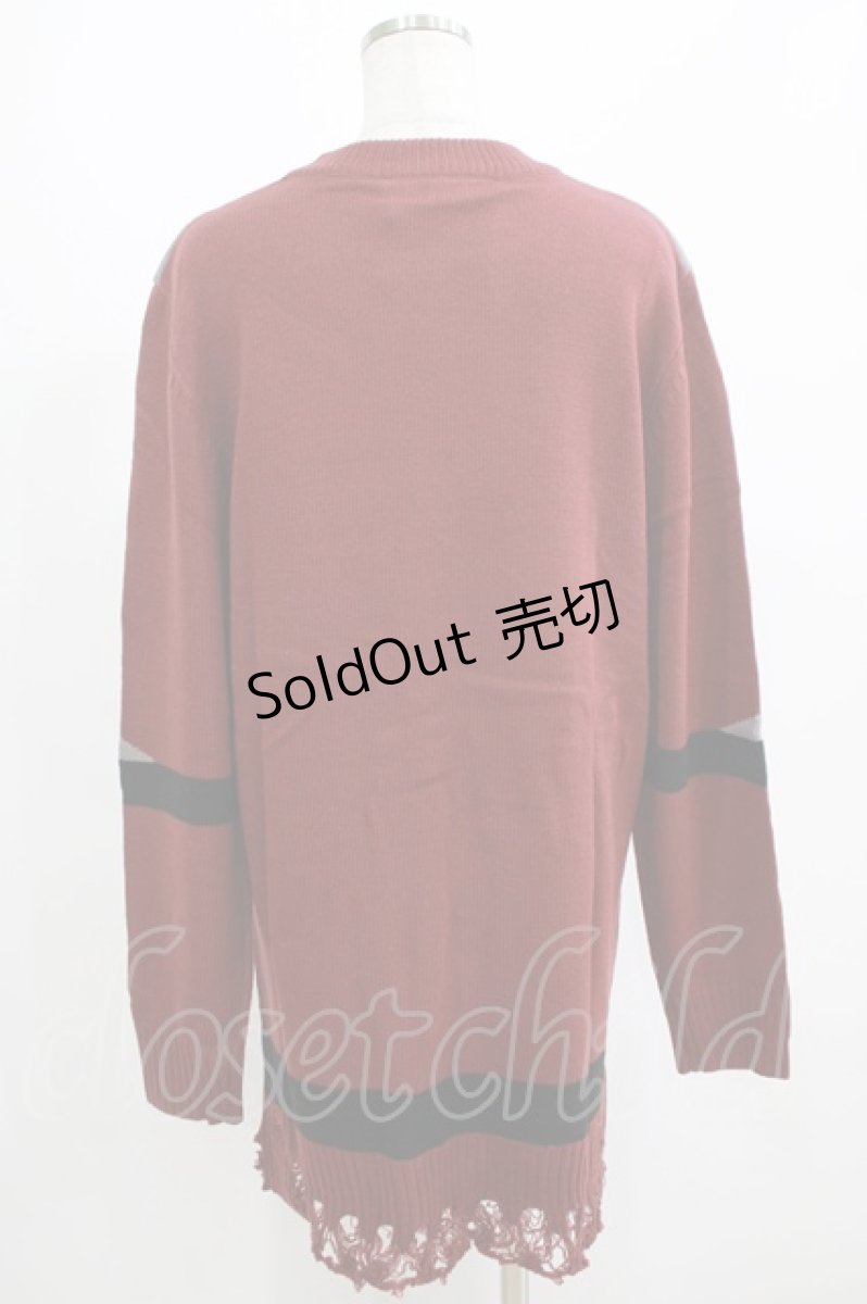 画像3: 【SALE】KILL STAR / Star Crux Knit Sweater S ボルドー H-25-05-03-1055-SL-TO-KB-ZT234 (3)