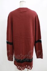画像3: 【SALE】KILL STAR / Star Crux Knit Sweater S ボルドー H-25-05-03-1055-SL-TO-KB-ZT234 (3)