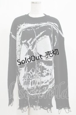 画像1: KILL STAR / Ruined Relic Knit Sweater XS ブラック H-25-05-03-1057-SL-TO-KB-ZH