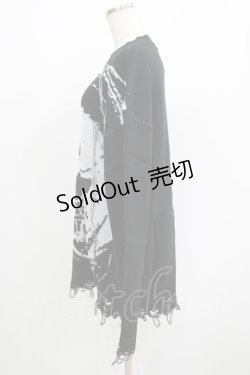 画像2: KILL STAR / Ruined Relic Knit Sweater XS ブラック H-25-05-03-1057-SL-TO-KB-ZH