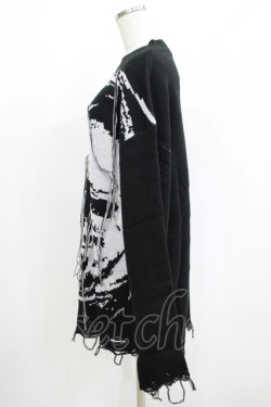 画像2: KILL STAR / Ruined Relic Knit Sweater XS ブラック H-25-05-03-1061-SL-TO-KB-ZH
