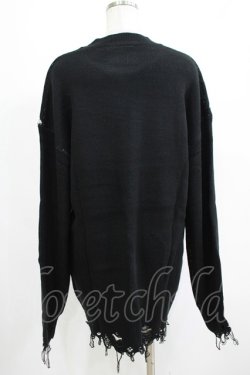 画像3: KILL STAR / Ruined Relic Knit Sweater XS ブラック H-25-05-03-1061-SL-TO-KB-ZH