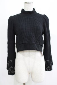 lilLilly / ハイネックショートトップス  ブラック H-25-08-10-025-LO-TO-KB-ZH
