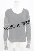 Qutie Frash / メッシュ切替インナーT  黒 H-25-05-03-1064-QU-TO-KB-ZH