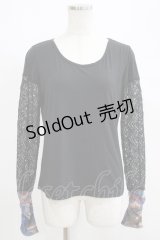 Qutie Frash / メッシュ切替インナーT  黒 H-25-05-03-1064-QU-TO-KB-ZH