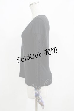 画像2: Qutie Frash / メッシュ切替インナーT  黒 H-25-05-03-1064-QU-TO-KB-ZH