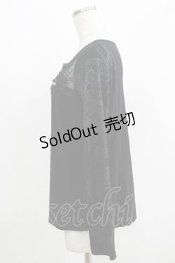 画像2: Qutie Frash / チャイナカットソー  黒 H-25-05-03-1065-QU-TO-KB-ZH