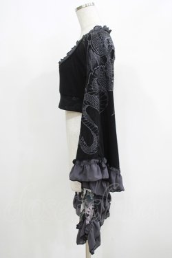画像2: Qutie Frash / メッシュ着物袖トップス  黒 H-25-05-03-1066-QU-TO-KB-ZH