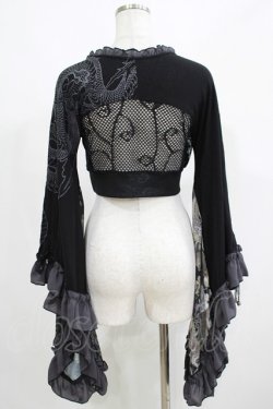 画像3: Qutie Frash / メッシュ着物袖トップス  黒 H-25-05-03-1066-QU-TO-KB-ZH