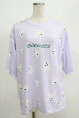 ACDC RAG / くまきちTシャツ  ラベンダー H-25-05-03-1067-PU-TO-KB-ZH