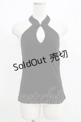Qutie Frash / チャイナホルターキャミ  黒 H-25-05-03-1069-QU-TO-KB-ZH