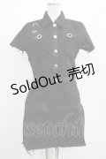 KILL STAR / Ree-Vival Denim Dress M ブラック H-25-05-03-1008-SL-OP-KB-ZH