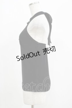 画像2: Qutie Frash / チャイナホルターキャミ  黒 H-25-05-03-1069-QU-TO-KB-ZH