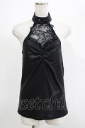 Qutie Frash / ホルターキャミ  黒 H-25-05-03-1071-QU-TO-KB-ZH