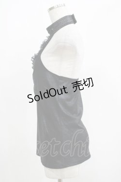 画像2: Qutie Frash / ホルターキャミ  黒 H-25-05-03-1071-QU-TO-KB-ZH