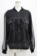 Candy Stripper / FRILL JERSEY BLOUSON  ブラック H-25-05-03-1009-PU-JA-KB-ZH