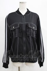 Candy Stripper / FRILL JERSEY BLOUSON  ブラック H-25-05-03-1009-PU-JA-KB-ZH