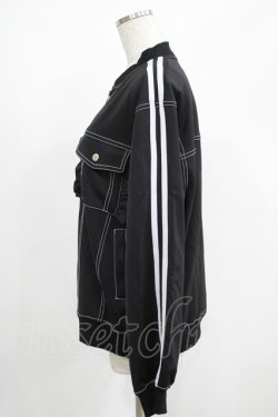 画像2: Candy Stripper / FRILL JERSEY BLOUSON  ブラック H-25-05-03-1009-PU-JA-KB-ZH