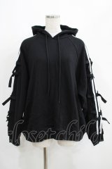 Candy Stripper / RIBBON SWEAT HOODIE 2 ブラック H-25-05-03-1012-PU-TO-KB-ZH