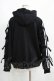 画像3: Candy Stripper / RIBBON SWEAT HOODIE 2 ブラック H-25-05-03-1012-PU-TO-KB-ZH (3)