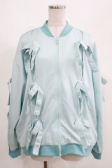 Candy Stripper / IMMATURE RIBBON BLOUSON  ライトブルー H-25-05-03-1013-PU-JA-KB-ZH