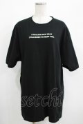 Candy Stripper / DIALOGUE TEE  ブラック H-25-05-03-1015-PU-TO-KB-ZH